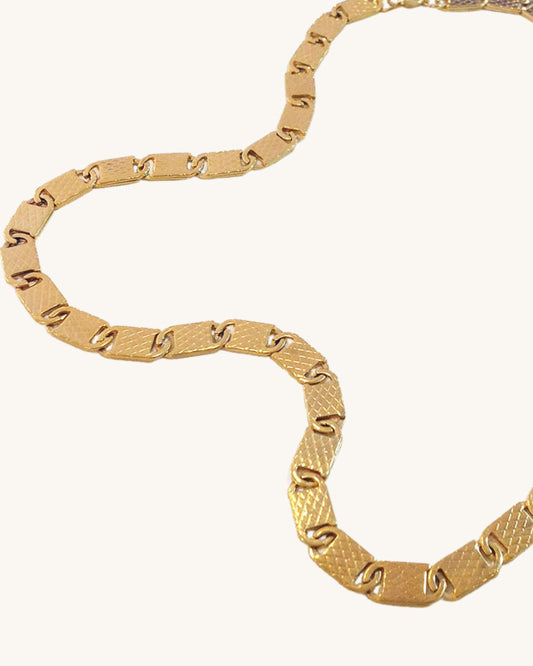 8mm Gold mariner chain necklace