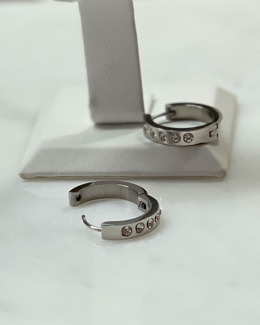SILVER HOOP EARRINGS