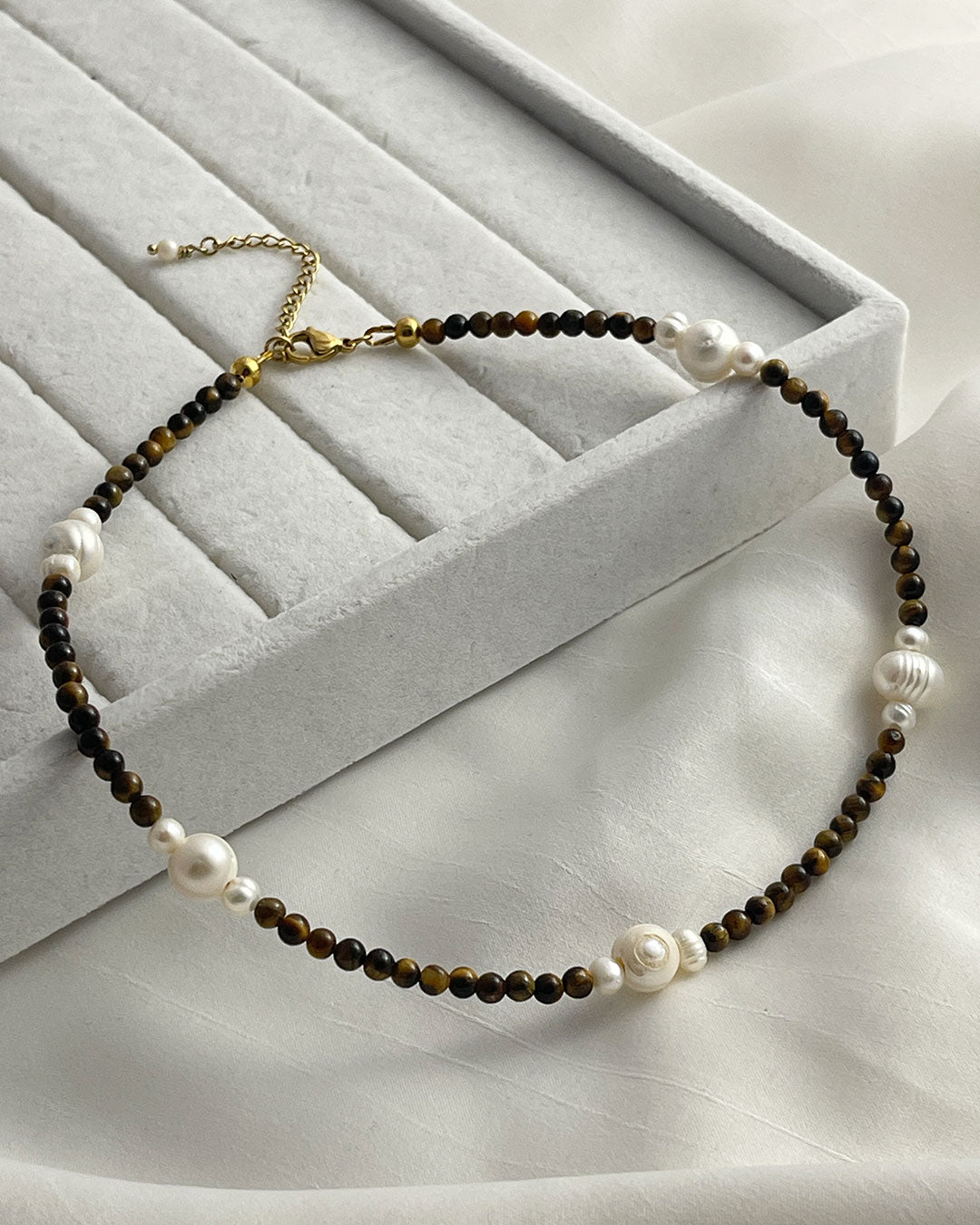 TIGER EYE NECKLACE - Main Image