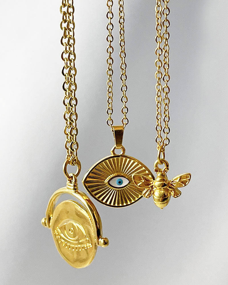 GOLD EYE NECKLACE