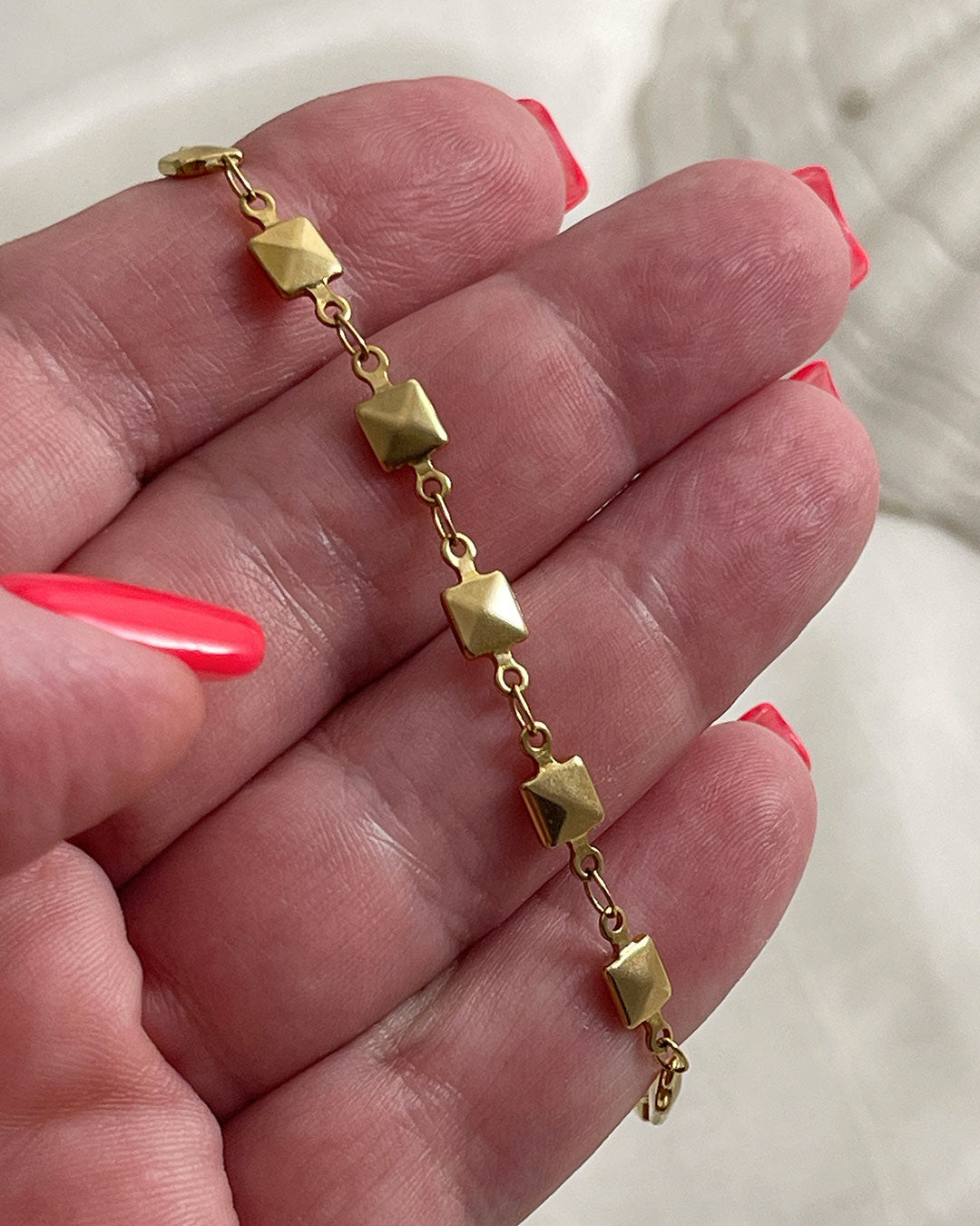 SQUARE CHAIN ANKLET