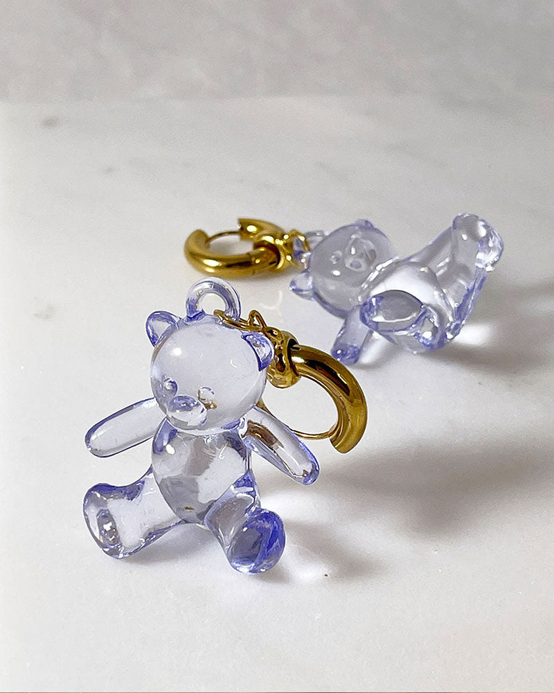 GUMMY BEAR CHUNKY HOOP EARRINGS