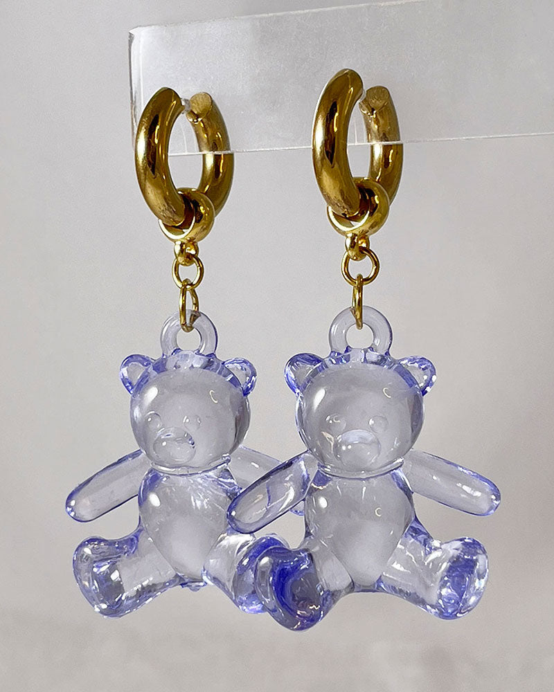 GUMMY BEAR CHUNKY HOOP EARRINGS