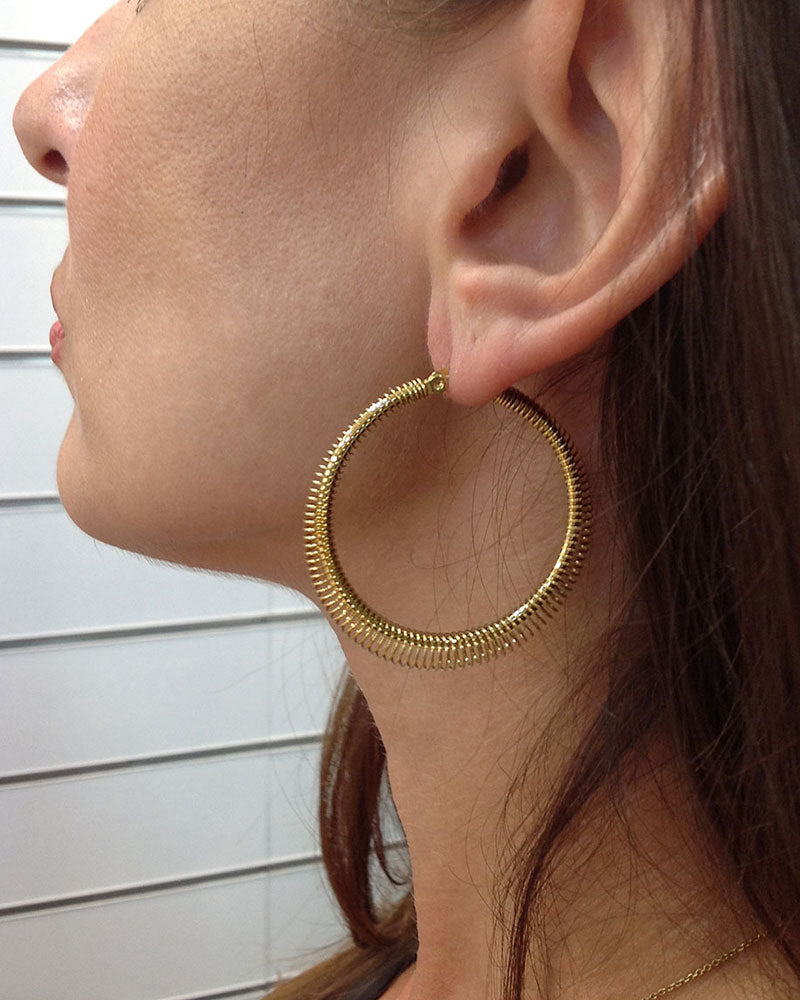 40mm MINIMALIST GOLD HOOP EARRINGS