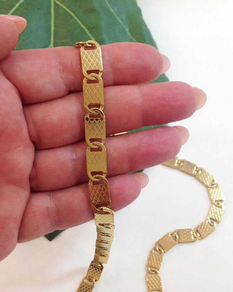 8MM GOLD MARINER CHAIN NECKLACE