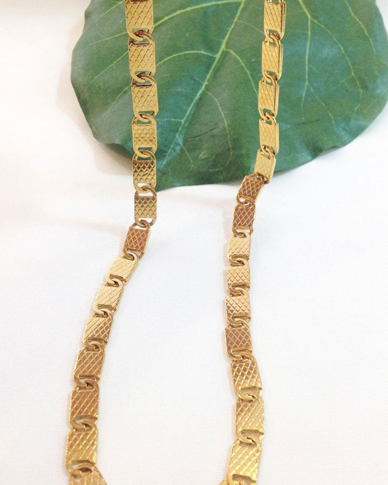 8MM GOLD MARINER CHAIN NECKLACE