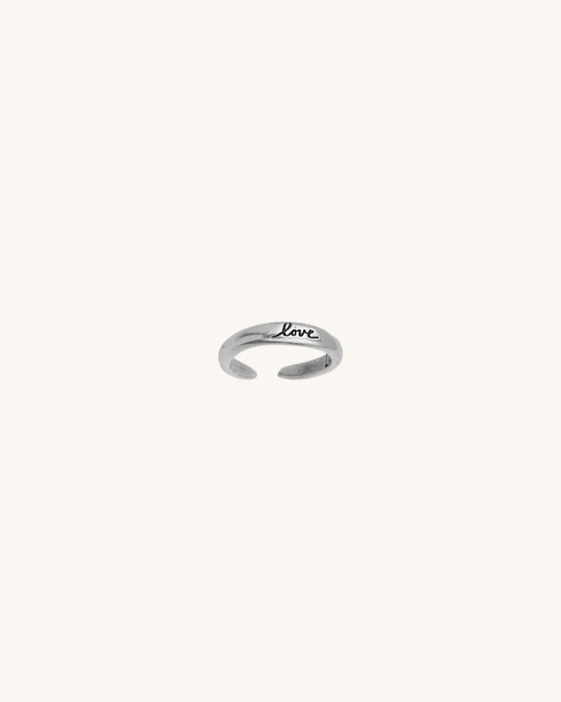LOVE STACK ENGRAVED RING