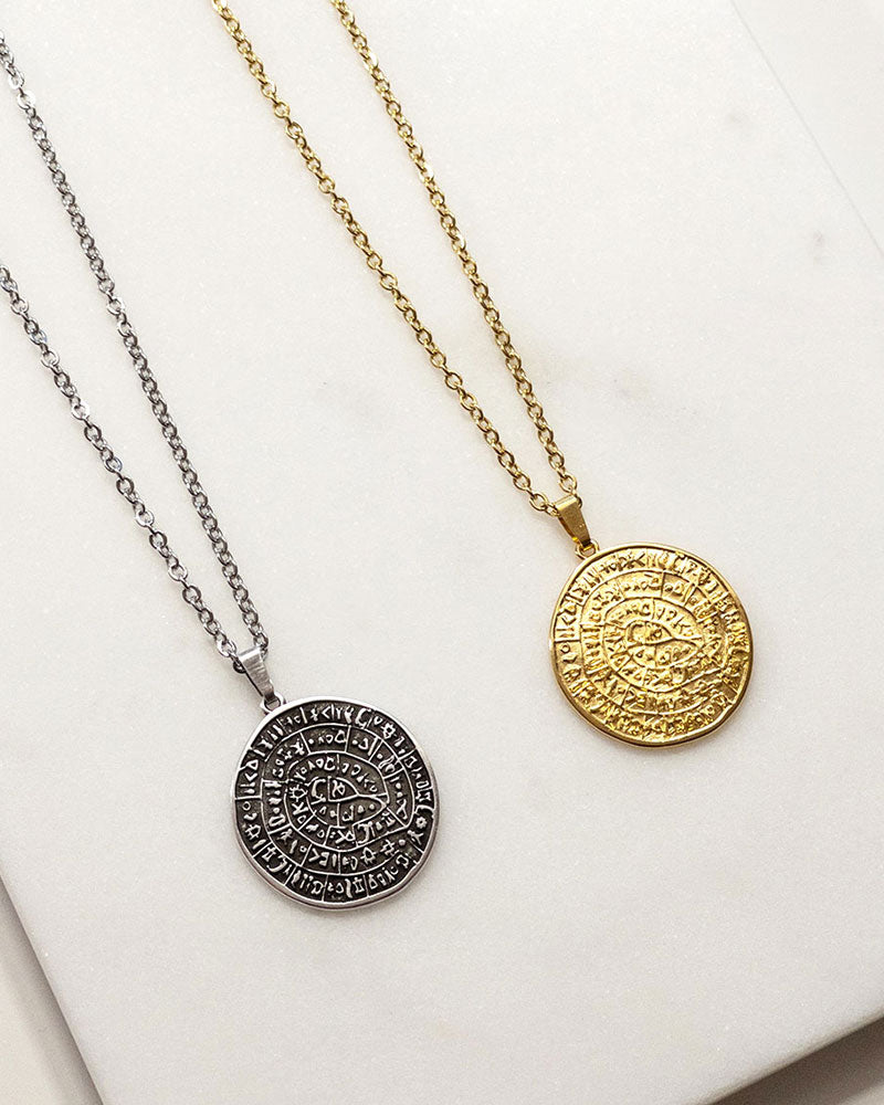 PHAISTOS DISC NECKLACE