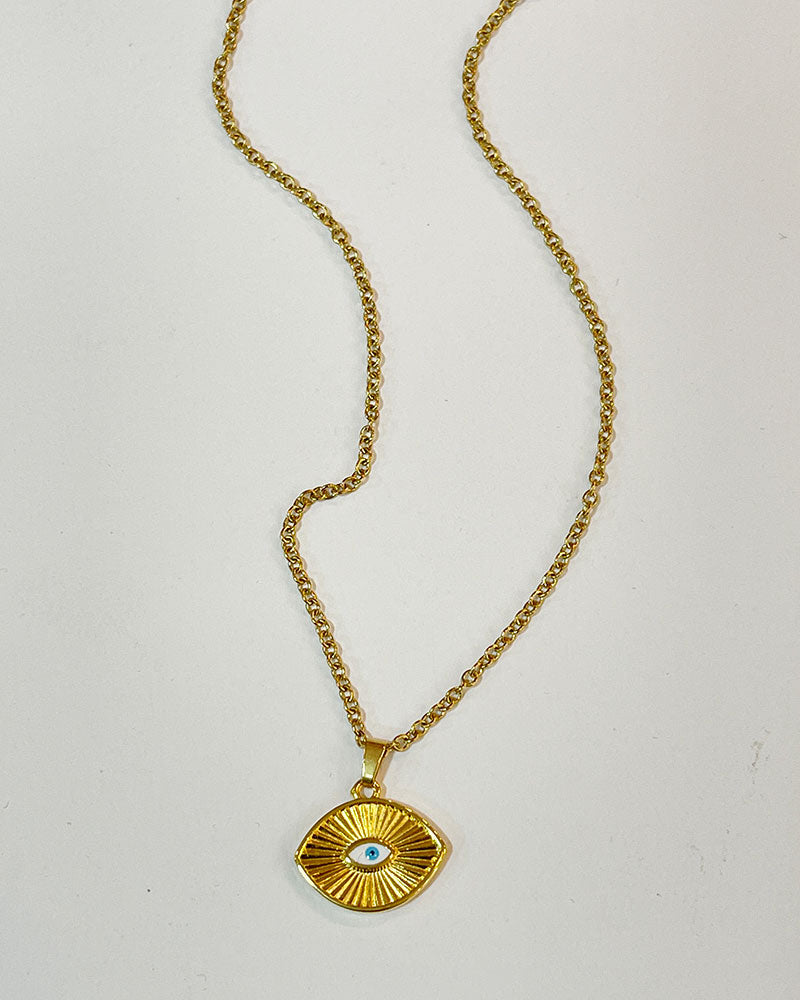GOLD EYE NECKLACE