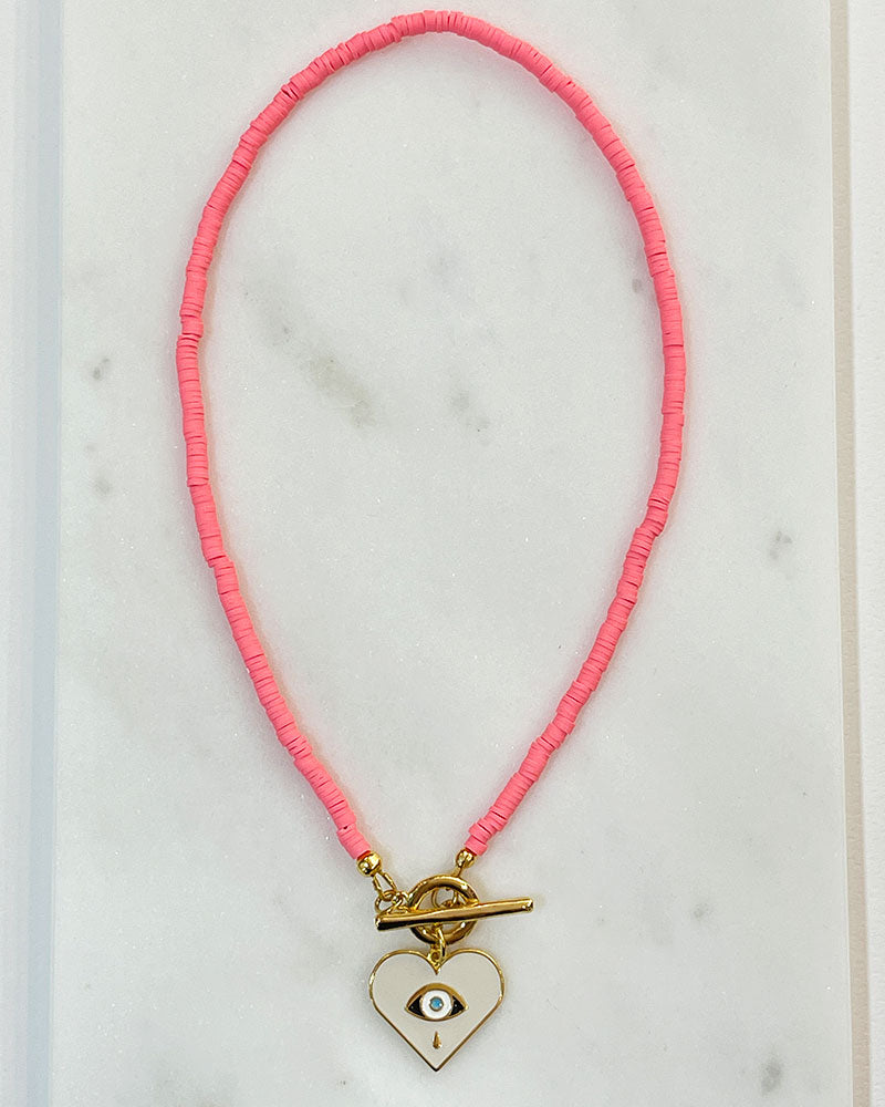 SUMMER LOVE NECKLACE IN PINK