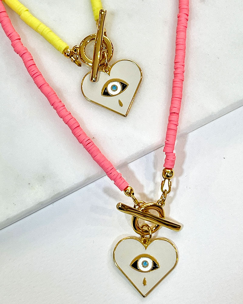 SUMMER LOVE NECKLACE IN PINK