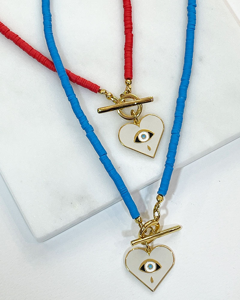 SUMMER LOVE NECKLACE IN BLUE