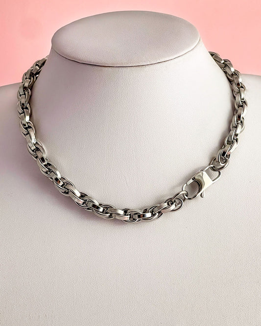 Chunky Chain Necklace in silver