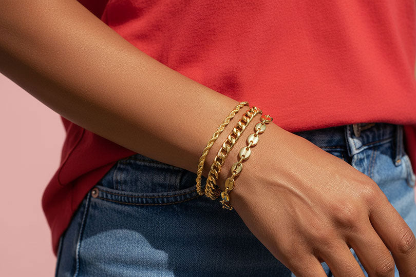 Gold Bracelets Collection