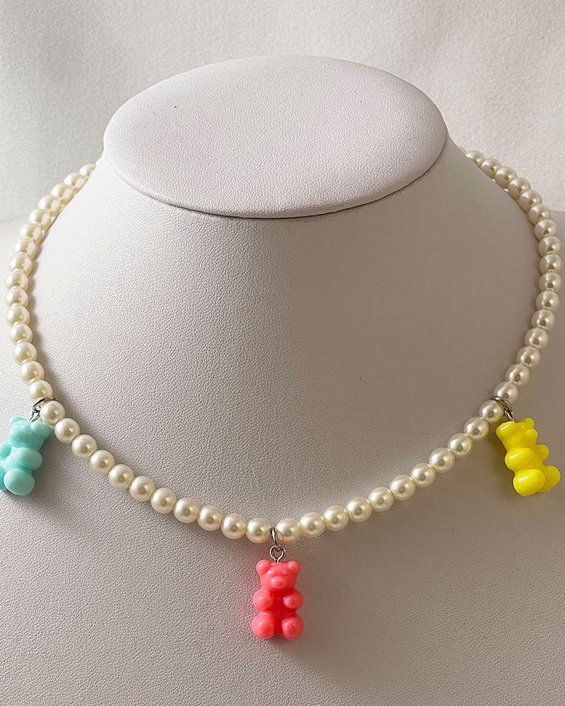 GUMMY BEAR PEARL NECKLACE