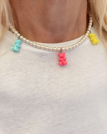 Gummy Bear Pearl Necklace