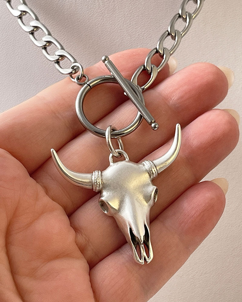 COW SKULL NECKLACE 17