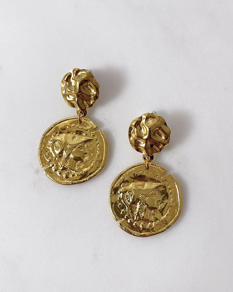 ATHENA COIN EARRINGS