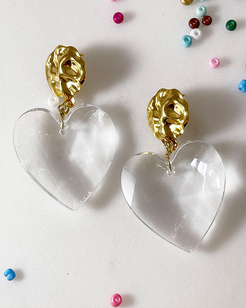 Clear Acrylic Heart 