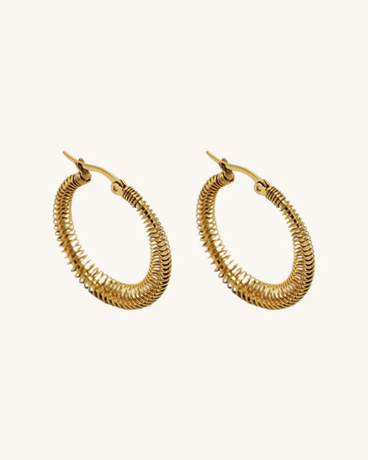 40mm MINIMALIST GOLD HOOP EARRINGS