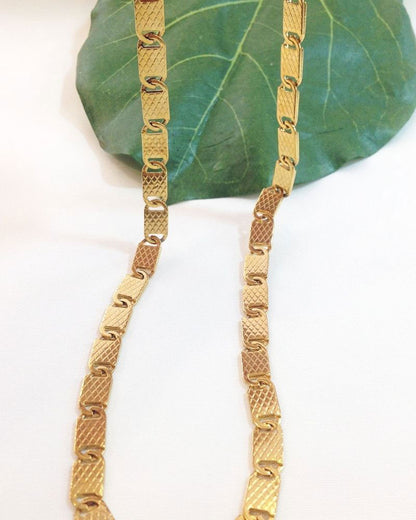 8mm Gold mariner chain necklace