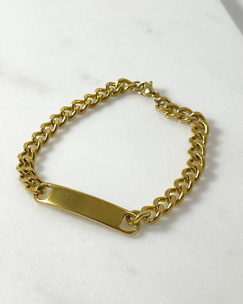 BAR BRACELET IN GOLD