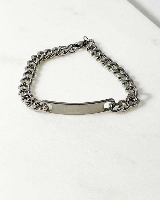 BAR BRACELET IN SILVER