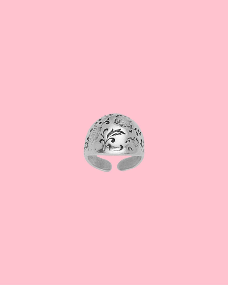 FLOWER CHUNKY RING