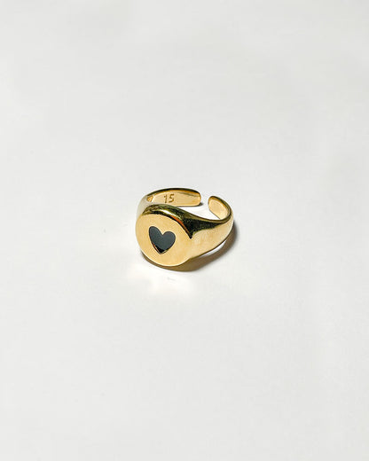 HEART RING IN SILVER