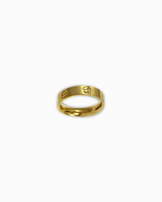 GOLD SCREW RING