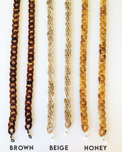CHUNKY ACRYLIC GLASSES CHAIN