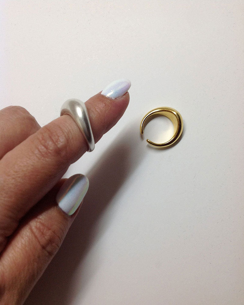 WAVE RING IN SILVER