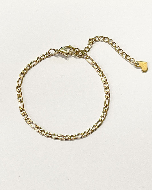 FIGARO CHAIN BRACELET IN GOLD