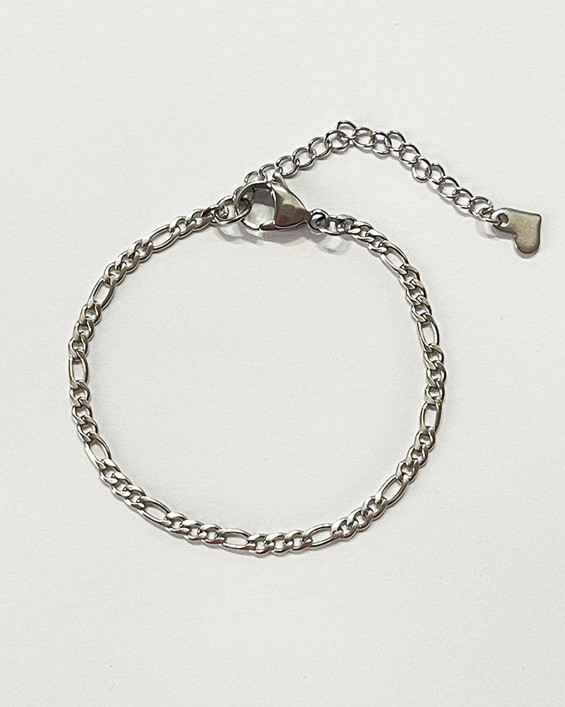 FIGARO CHAIN BRACELET IN SILVER