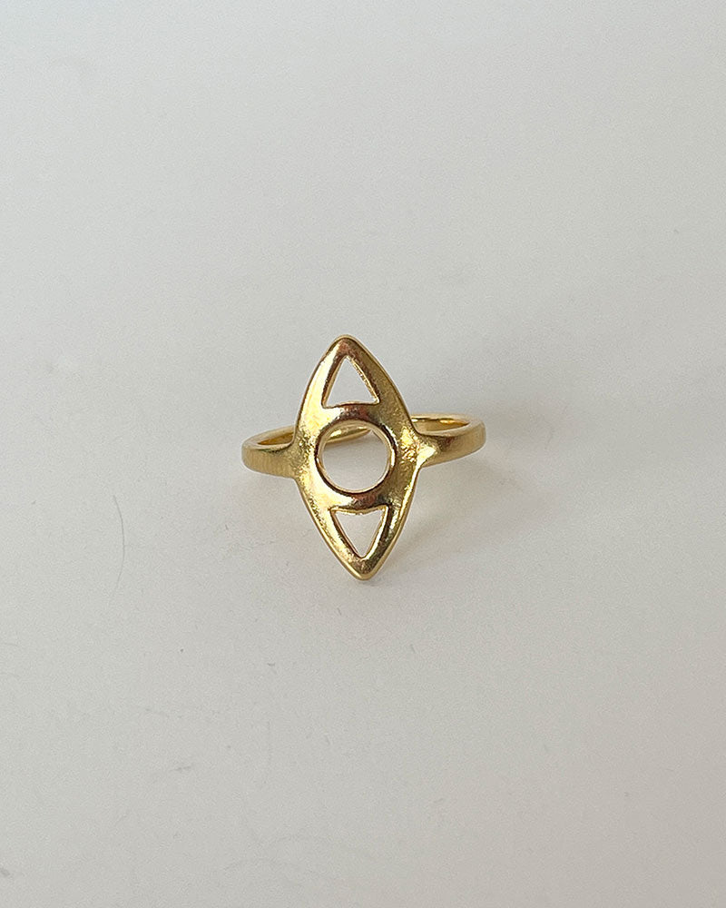 MINIMALIST EYE RING IN GOLD