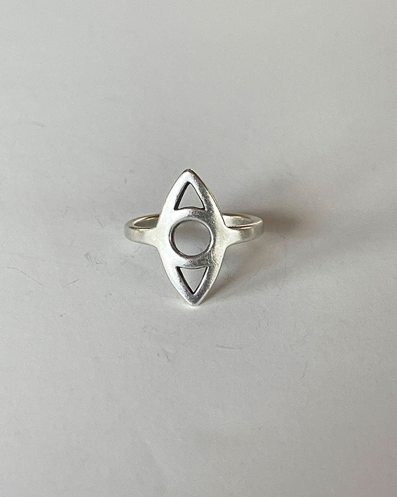 MINIMALIST EYE RING IN GOLD