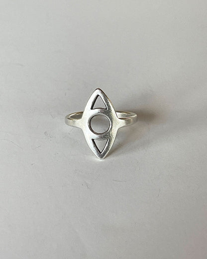 MINIMALIST EYE RING IN GOLD