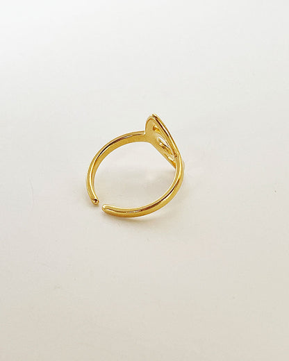 MINIMALIST EYE RING IN GOLD