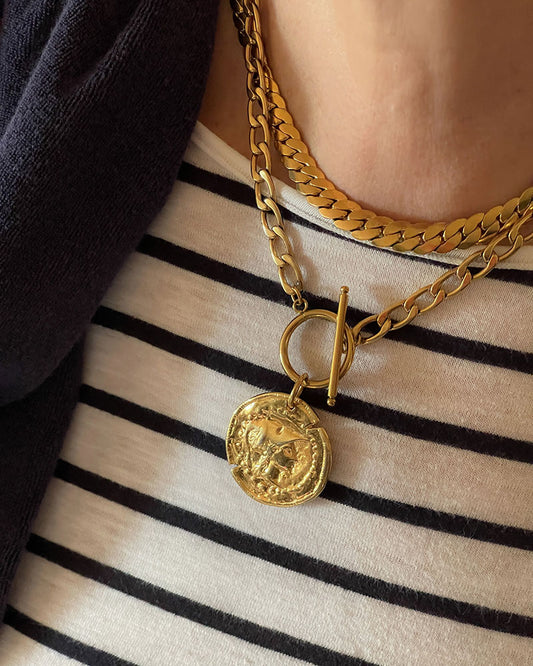 ATHENA COIN PENDANT NECKLACE