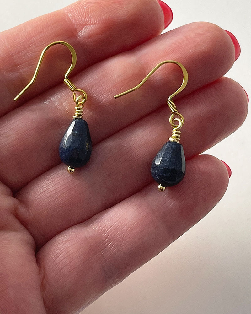 BLUE JADE EARRINGS