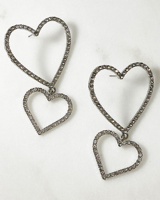 DOUBLE HEART EARRINGS