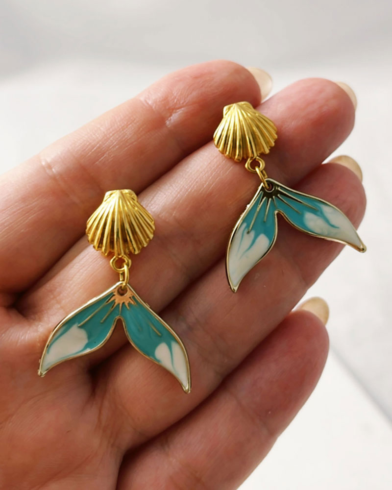 MERMAID TAIL EARRINGS