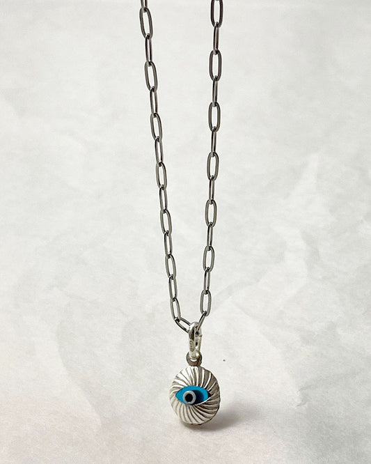 ROUND EVIL EYE NECKLACE